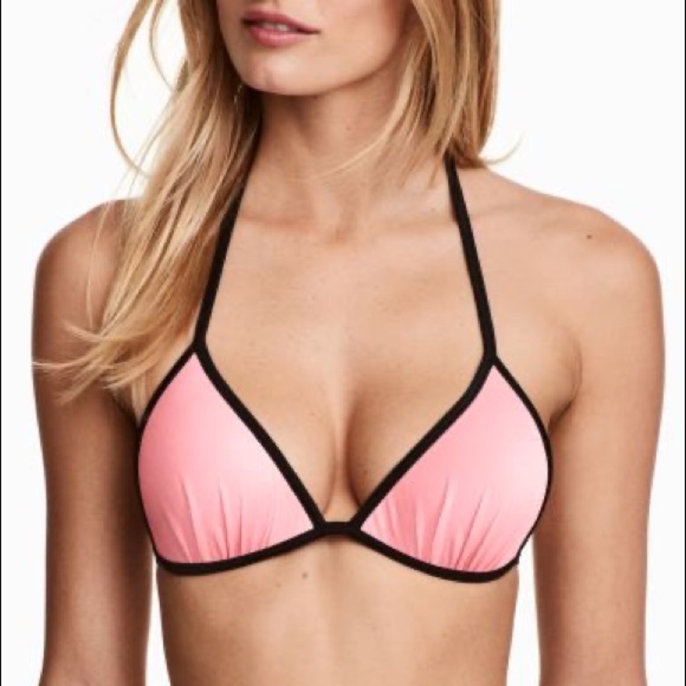 Pink Triangle Bikini Top